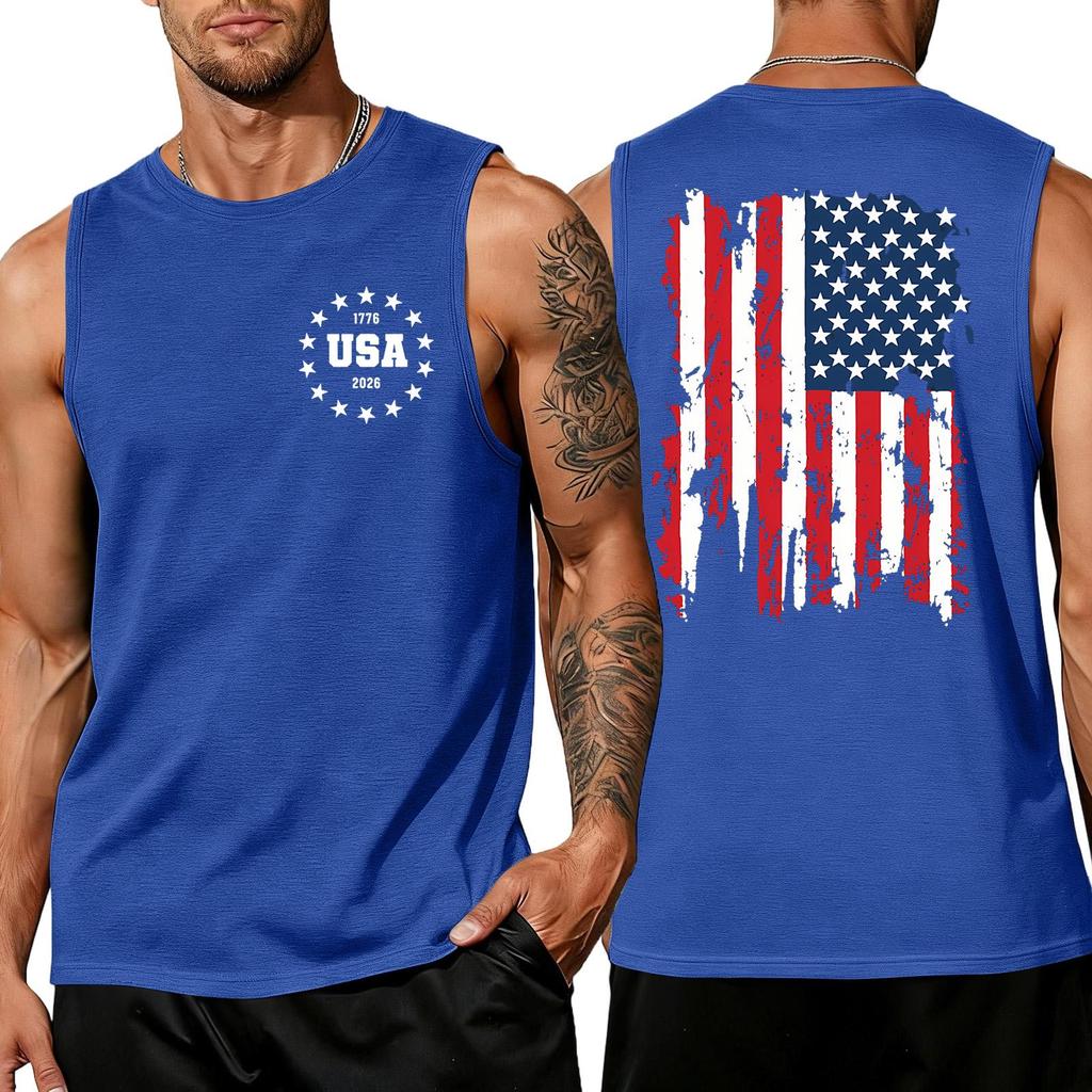 Herren Hemden 4. Juli USA Muskel Tanktops Patriotische Tanktops