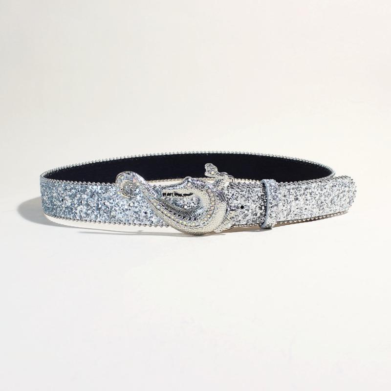 Cintura Punk - Cintura fashion rock 'n' roll impreziosita da strass e paillettes, ispirata ai pirati