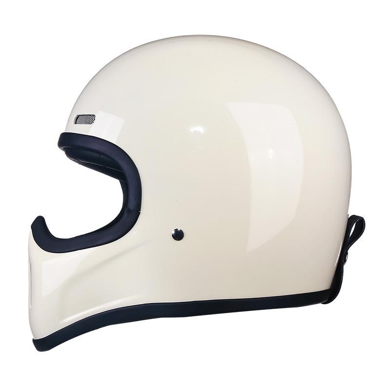 AD Fiberglass Retro Full Face Motorcycle Helmet for Men and Women