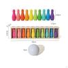 Bowling Matching Toy Slotted Storage Children's Set Colorful Wooden Pin Rack