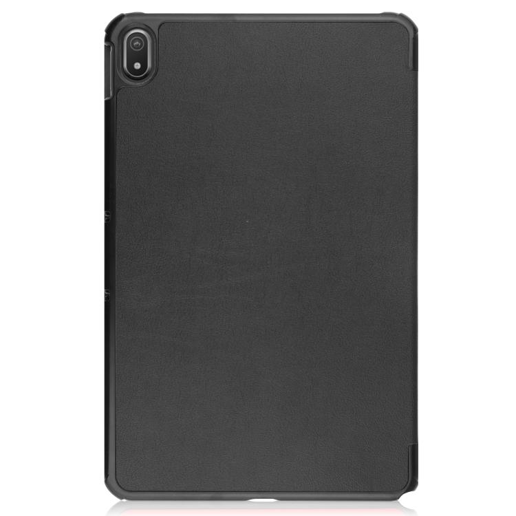 Voor Nokia T20 Drievoudige Houder Custer Textuur Lederen Tablet Hoes