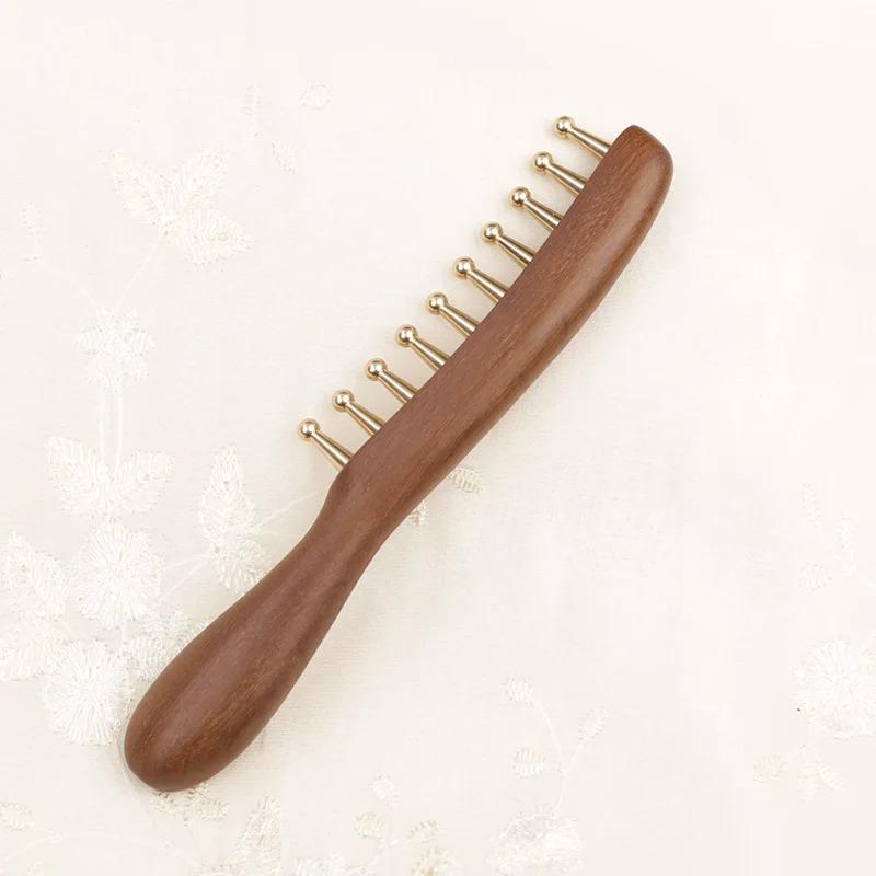 10-Tooth Scalp Massage Comb And Gua Sha Board for Body Scraping And Head Relaxation