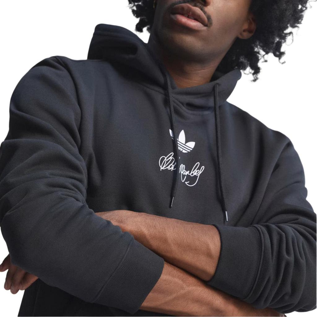adidas Bob Marley Originals Hoodie Black Unisex Tops KD2421