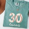 Comfort Colors® Custom Baseball Number T-Shirt, Personalized Name Shirt, Game Day Tee
