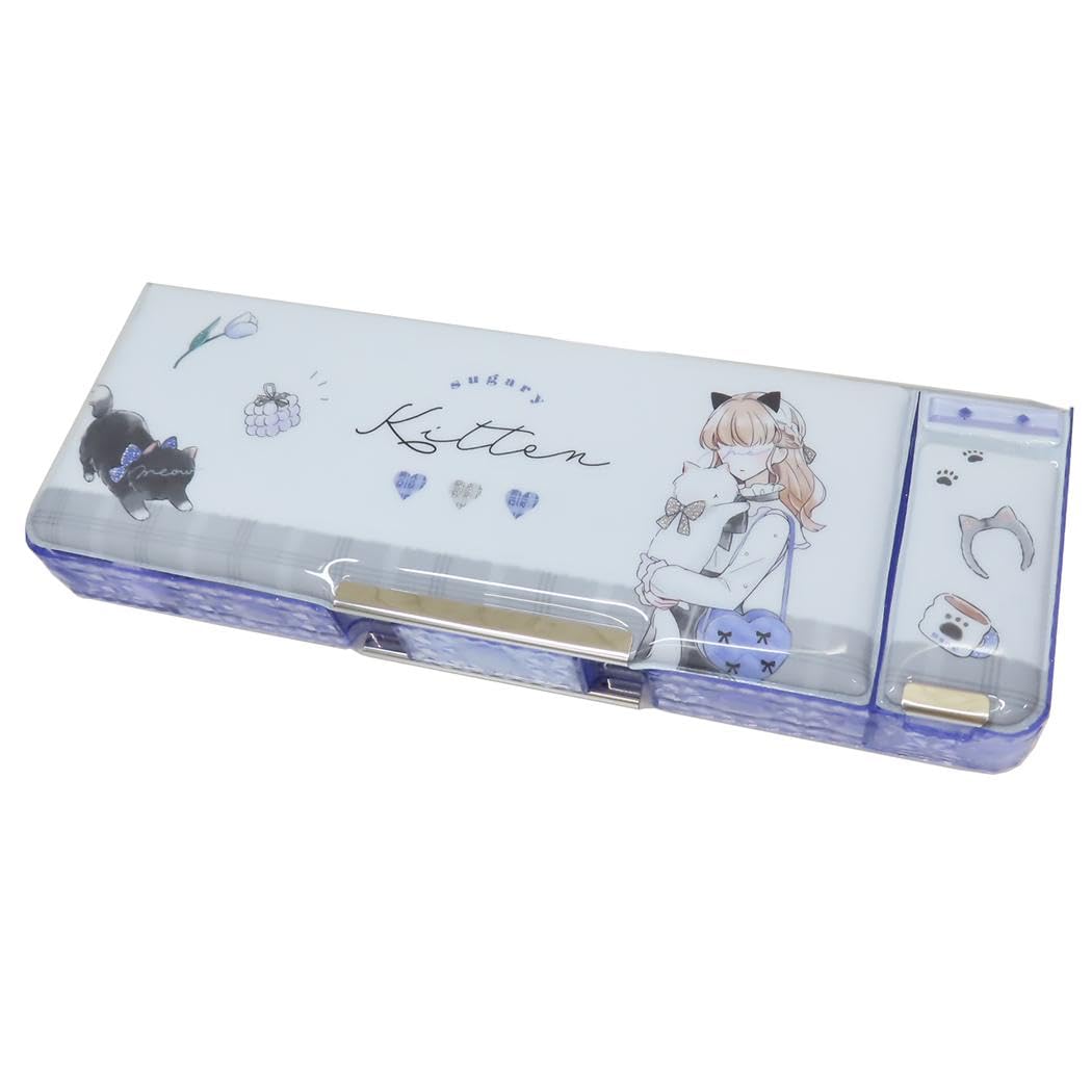 LIKE Ulzzang opening pencil case with eraser pocket New school year [Pencil Case] Double-sided /