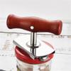 1Pc Wooden handle screwdriver Labor-saving screw cap bottle opener Stainless steel screw cap Xiaobao Adjustable can opener Kitchen gadgets