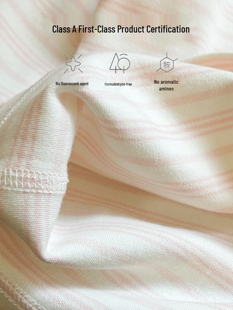 Children's Striped Velvet Warm Homewear Set: Boys' & Girls' Autumn Long Johns & Underwear, Lycra Two-Piece.