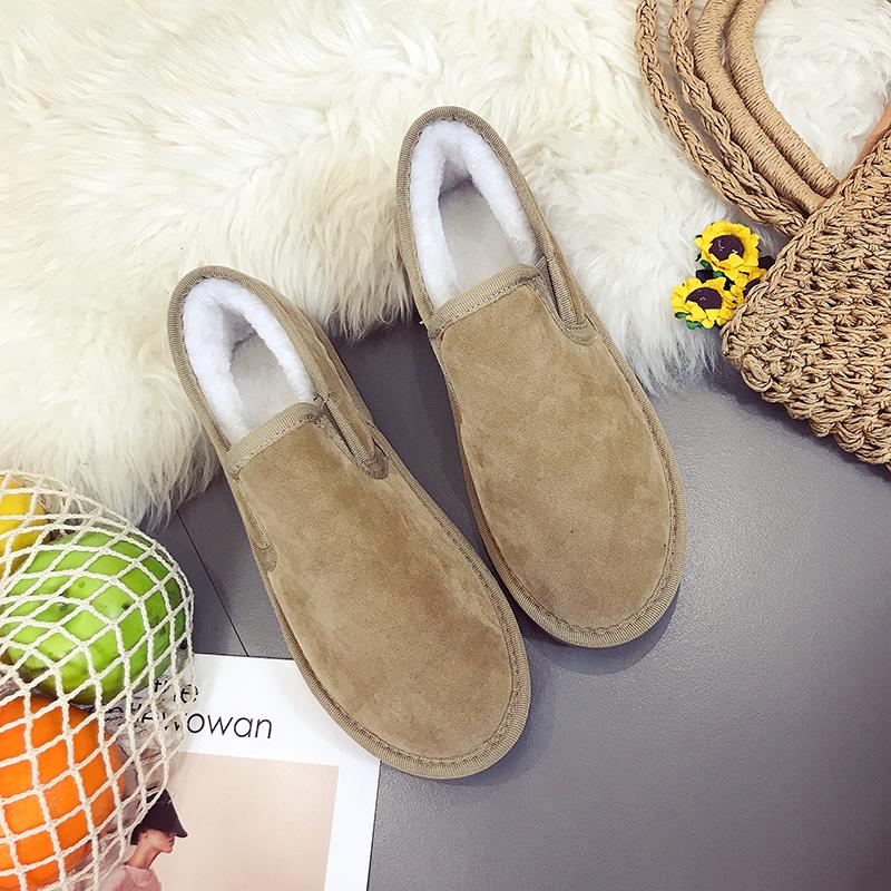 

Утолщенные зимние ботинки из искусственной замши женские кексы ботфорты теплые зимние ботинки без застежек женские корейские хлопковые студенческие туфли 44 5 жёлтый