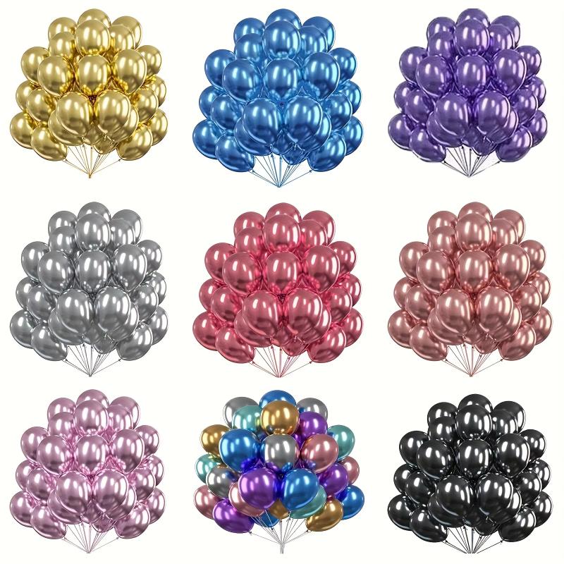 10 Inch Metallic Pink Balloons Metal Blue Silver Gold Balloon Wedding Anniversary Birthday Party Baby Shower Decoration