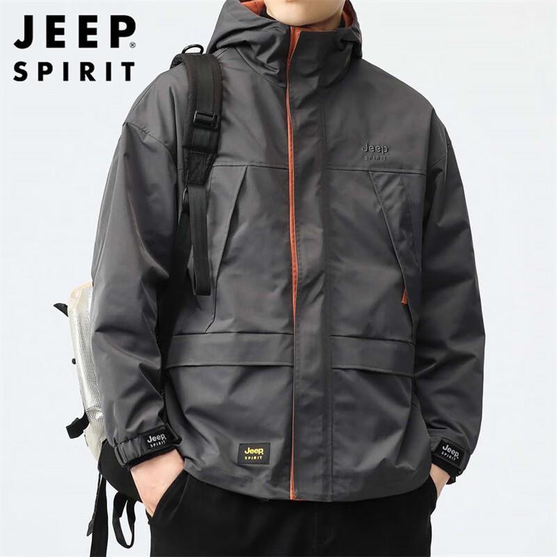 JEEP SPIRIT Men's Fall/Winter Windbreaker Jacket