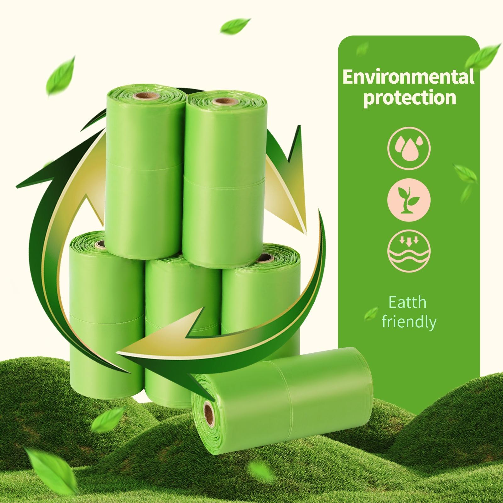 Thickened Rolled Vest Pet Poop Bags Portable Dog Waste Bags one size