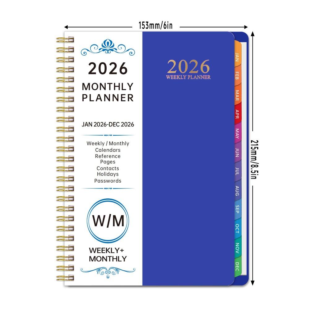 Index Tags Coil Diary Book Spiral Binding Spiral Notebook Daily Plan Schedule Daily Organization