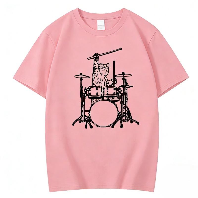 

Summer High Quality 100% Cotton Funny Loose O-neck T-Shirt for Men Short Sleeve Fabric Simple Stylish Versatile Unisex Full Tops 3XL