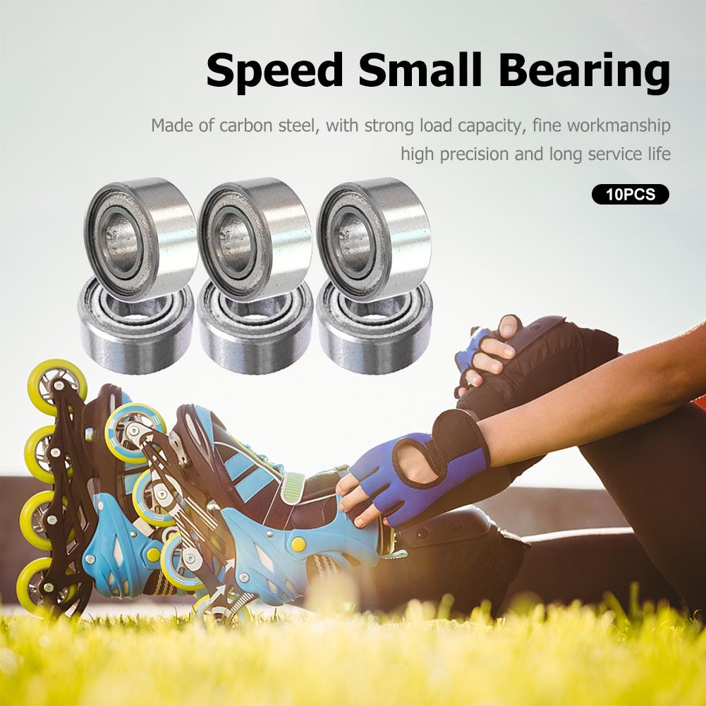 10Pcs Bearing 608ZZ 685ZZ 625ZZ 688ZZ Deep Groove Ball Double Shield Miniature Bearing Skateboard Scooter Small Silence Bearing