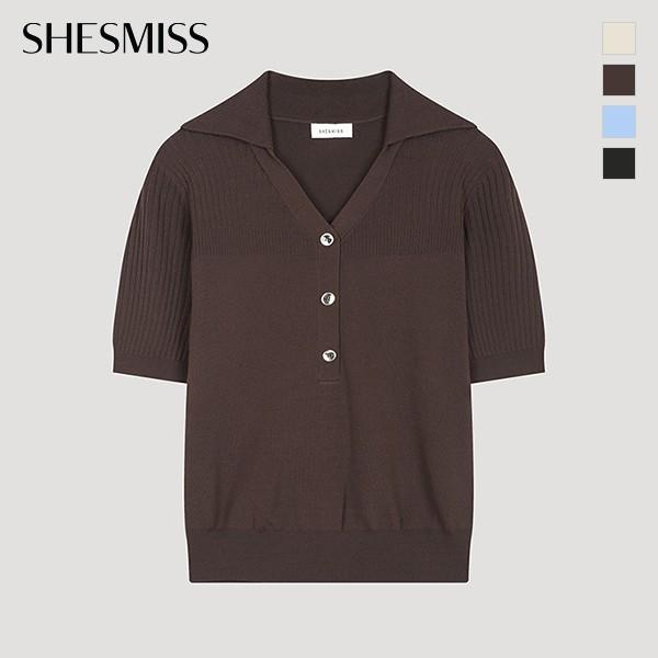 She S miSS Knitting Mix Johnny Collar Knit SSkpoo21530