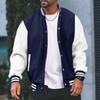 Men S Hooded Baseball Jacket Slim Fit Cardigan Sport Casual Wear