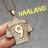 Messi Cristiano Ronaldo Neymar Haaland Football Jersey Man Necklaces Stainless Steel Pendant Chain Jewelry Gift Wholesale