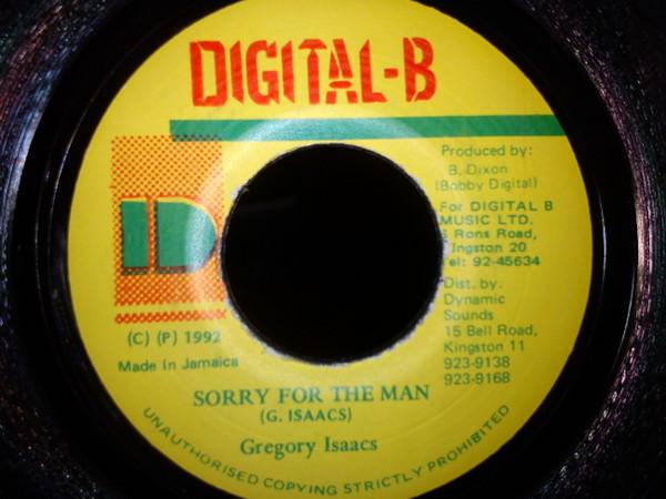 

7-дюймовая пластинка GREGORY ISAACS - Sorry For The Man NONE DIGITAL-B 1992 Ямайка Регги, Ска и Даб Б/У