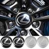 Samochód 4 szt. 3D Metalowe Naklejki Dekoracyjne na Środki Kół Samochodowych Akcesoria Lexus Fsport RX330 IS250 Ct200h ES300h RX350 IS300h NX300h NX