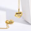 Stainless Steel Love Photo Box Album Eye Necklace Palm Pendant Necklace Necklace Open And Close Necklace Copper