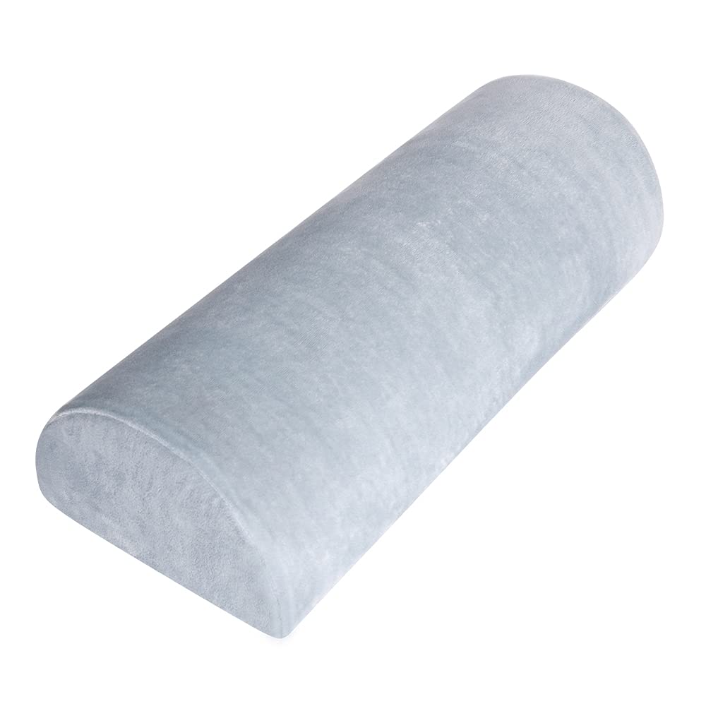 TanYoo Semicircular High-Resilience Urethane Pillow, Foot Pillow for Sleeping, Lumbar Pillow, Leg Pillow, Knee Pillow, Soft and Soft Velour Fabric, Fo