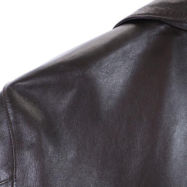 HARLEY DAVIDSON Cowhide leather jacket dark brown genuine leather Men's Used