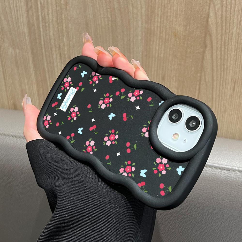 Big Wave Edge Soft silikonový materiál Macaron Pouzdro na telefon Nárazuvzdorné ochranné gumové pouzdro pro iPhone Samsung Huawei Honor Xiaomi Redmi OnePlus Moto