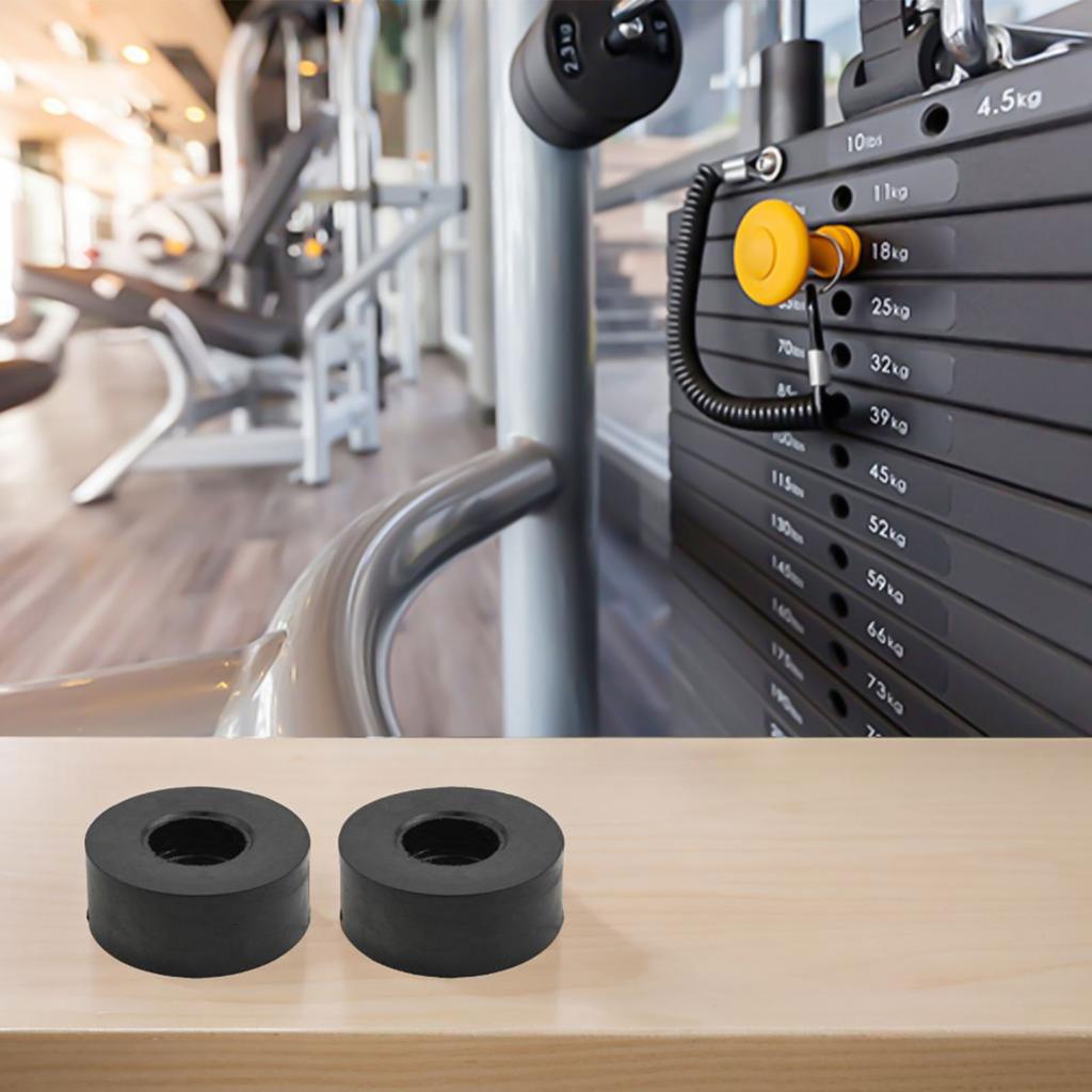 Gym Equipment Compatible Rubber Spacers 2pcs Weight Stack Selecting Rod Sleeves