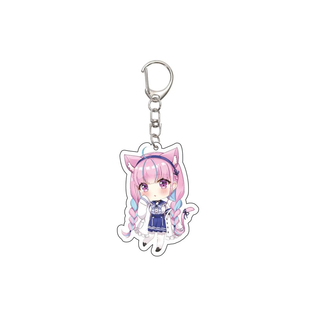 55MM Anime hololive Keychain Tokino Sora/Robocosan/Ōokami Mio/Shirogane Noel Key Chain Acrylic Model Plate Christmas Gifts