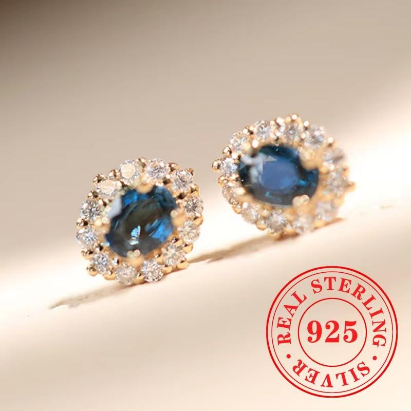 Sweet Shiny White CZ Heart Pierced Earrings for Girls  Sterling Silver Cute Pet Paw Prints Jewelry Daily Party Jewelry