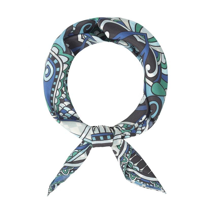 Zhonggao Youpin 2025 new spring, summer and autumn thin headscarf double-sided printed silk scarf square scarf