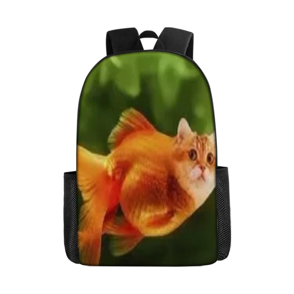 17 Inch Primary And Secondary School Schoolbag 3D Digital Color Printing Diy Backpack Oxford Cloth Backpack Printing