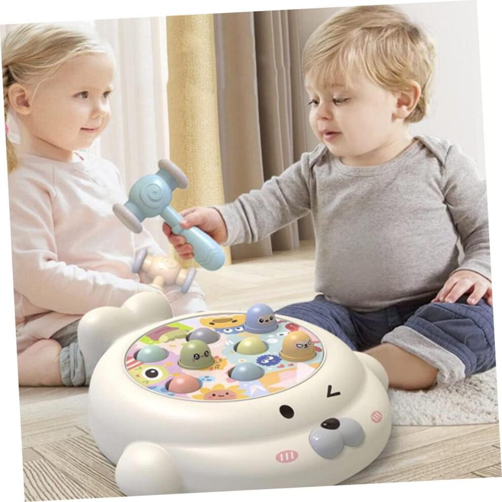 1 Set of Children's Mole Toy with Hammers, Interactive Hammering for Years, Educational to Develop, Safe and Durable Design
