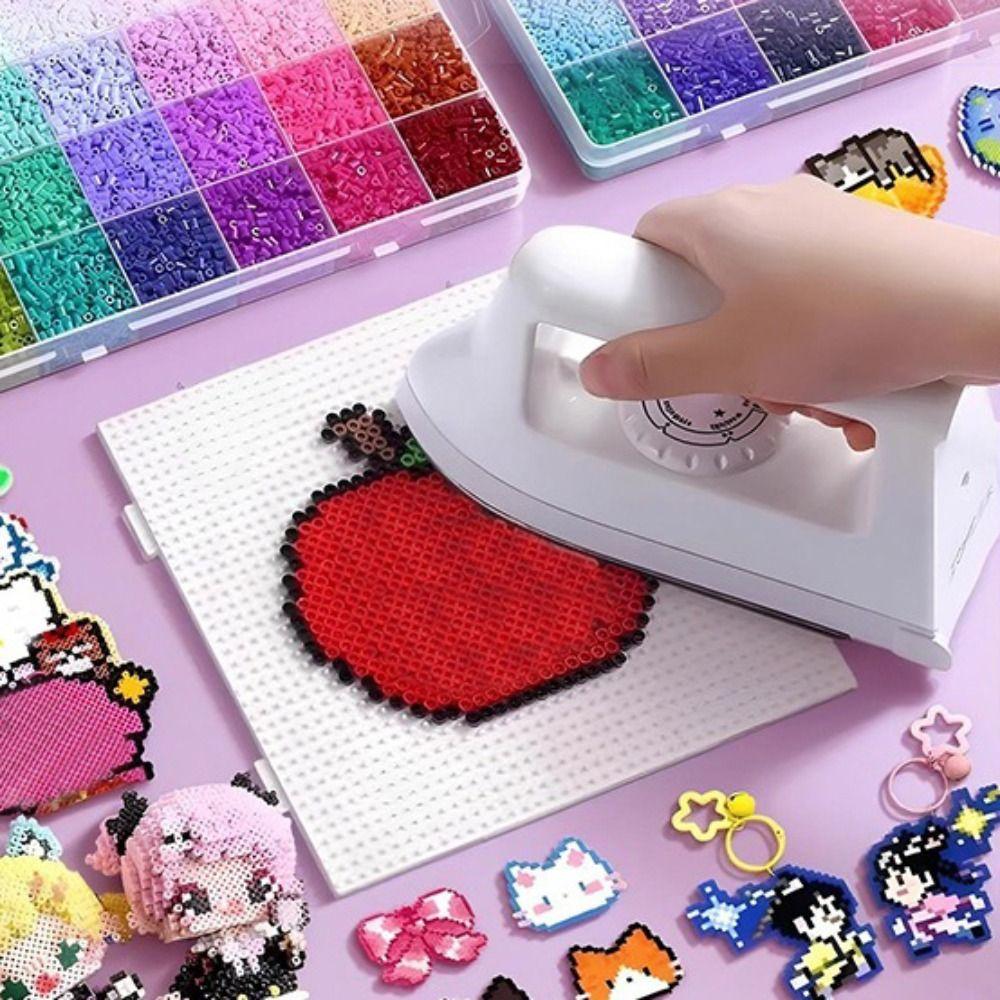 Hochwertiges Bügelperlen-Set 2,6 mm Größe 3D Puzzle Perlen Perler Hama Perlen Handgemachtes Handwerk