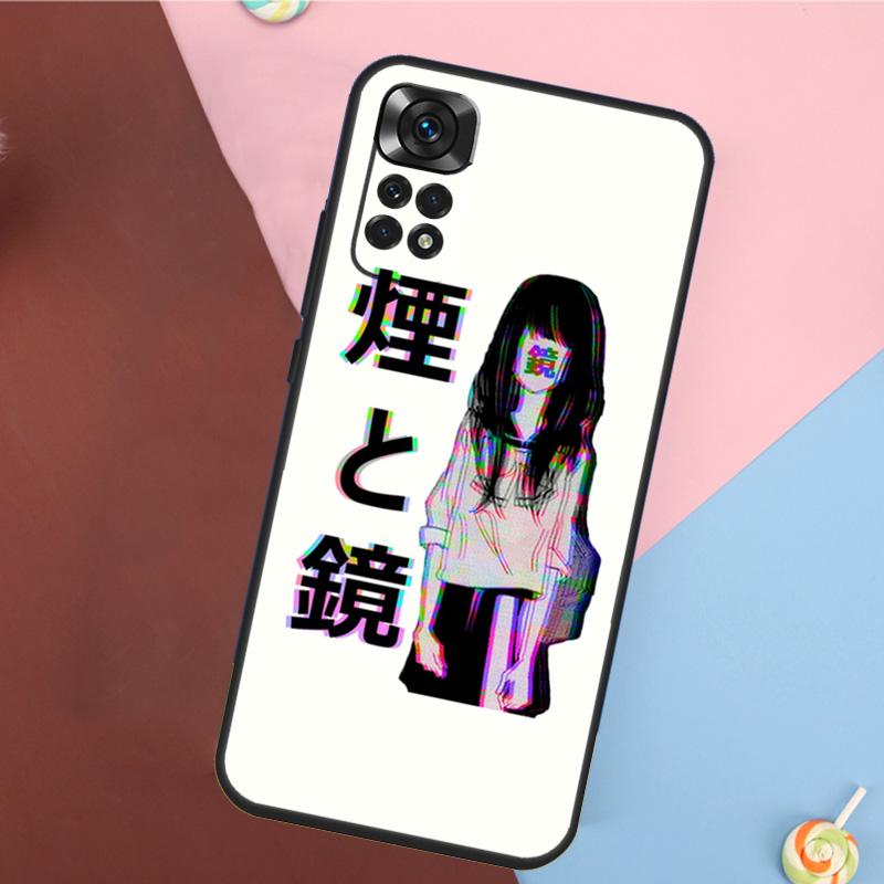 Sad Japanese Aesthetic Art Cover For Xiaomi Redmi Note 14 13 12 9 10 11 Pro 9S 10S 11S 12S Redmi 14C 10C 12C 13C Case