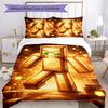 Minecraft Duvet Cover Set Suitable For Bedrooms Machine Washable Christmas Gift