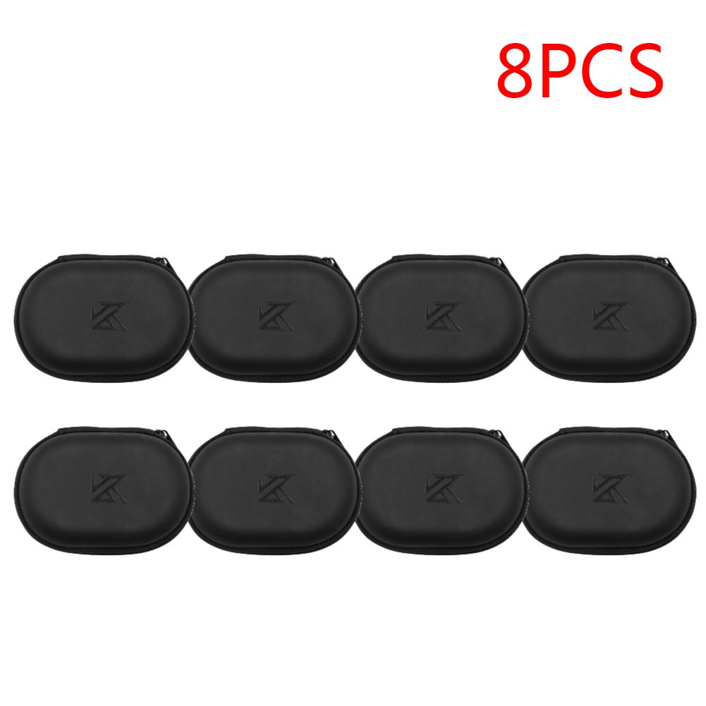 1-20 Stück KZ Kopfhörer Oval Aufbewahrungstasche Kabelgebundene Kopfhörer PU Reißverschluss Aufbewahrungsbox Tragbarer Haltebehälter für KZ BA10 AS10 ES4