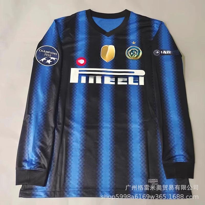 09-10 Inter Retro Jersey Ronaldo Inter Milan 2001/02 Jersey Football Jersey