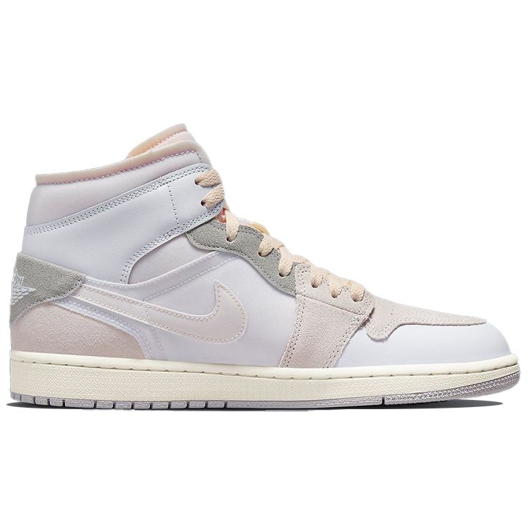 Air Jordan 1 Mid SE Inside Out Men Sneakers White Montreal-Grey Phantom DM9652-100