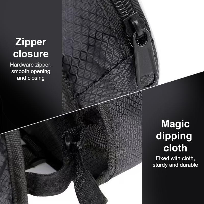 Bicycle Front Beam Bag High Capacity Waterproof With Reflective Strip Bike Frame Bag Road Cycling Upper Pipe Storage Bag