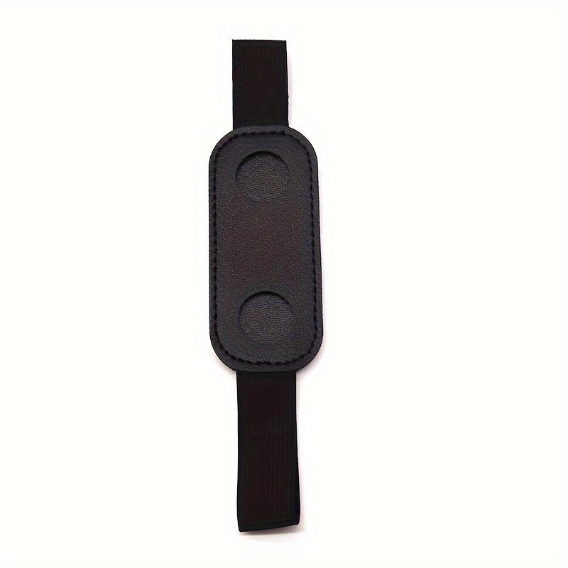 1pc PU Leather Pen Holder with Elastic Band, Creative Notebook Pen Protector Sleeve, Durable PU Leather Pen Clip for Office and School Supplies
