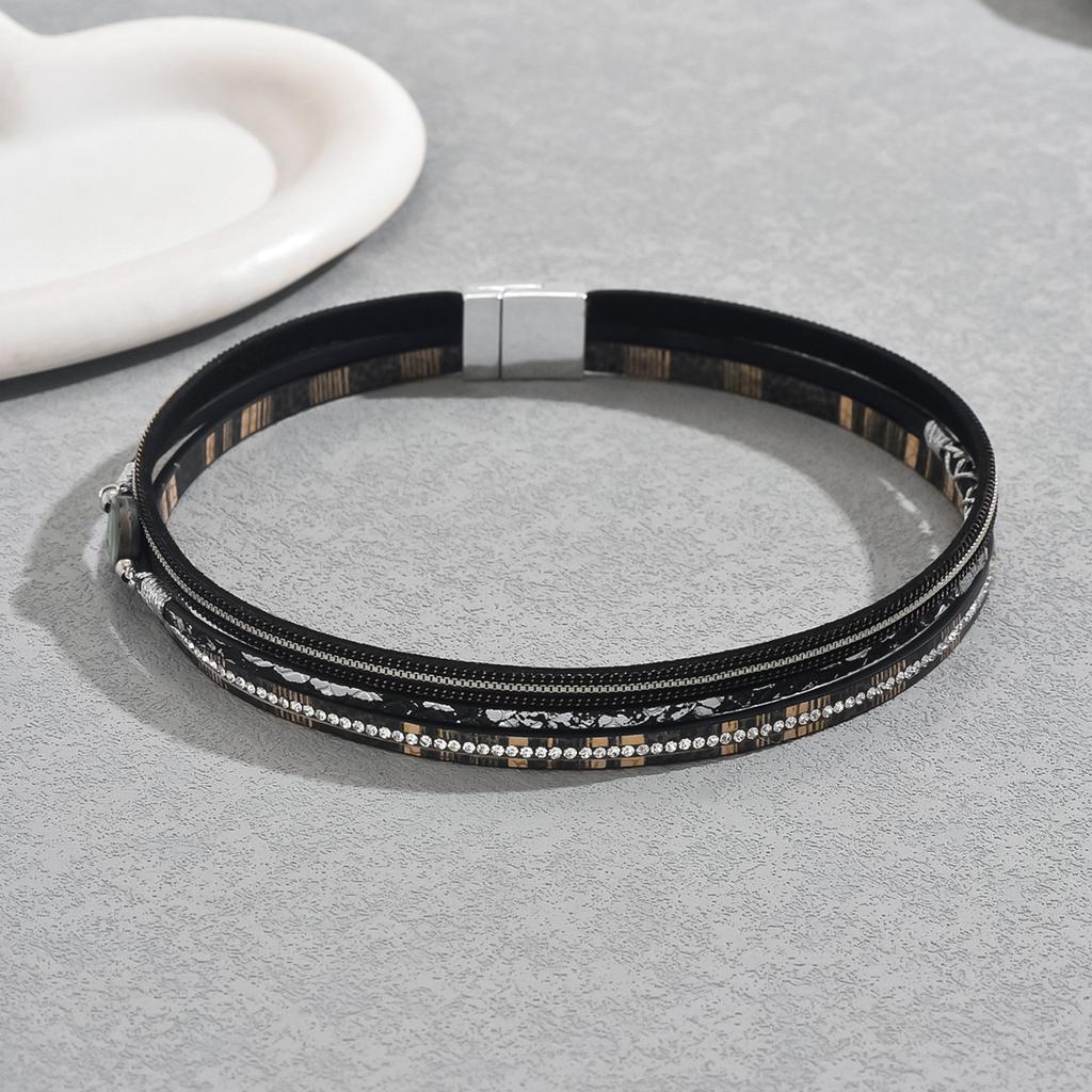 Light luxury fashion women's bracelet personalized diamond beaded bracelet versatile simple multi-layer design versatile jewelry