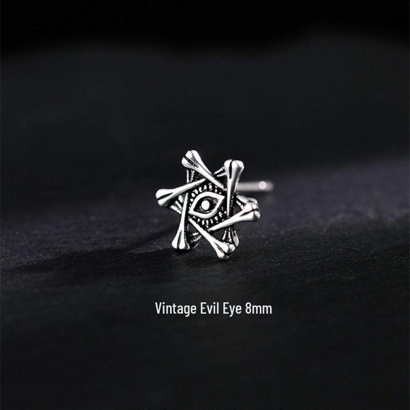 Trendy Titanium Steel Stud Earrings for Men & Women - Cool Punk Hip Hop Style, Minimalist Versatile Street Jewelry