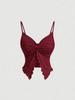 Crop Top Phumee Backless Twist Knot Straps Irregular Hem AE111