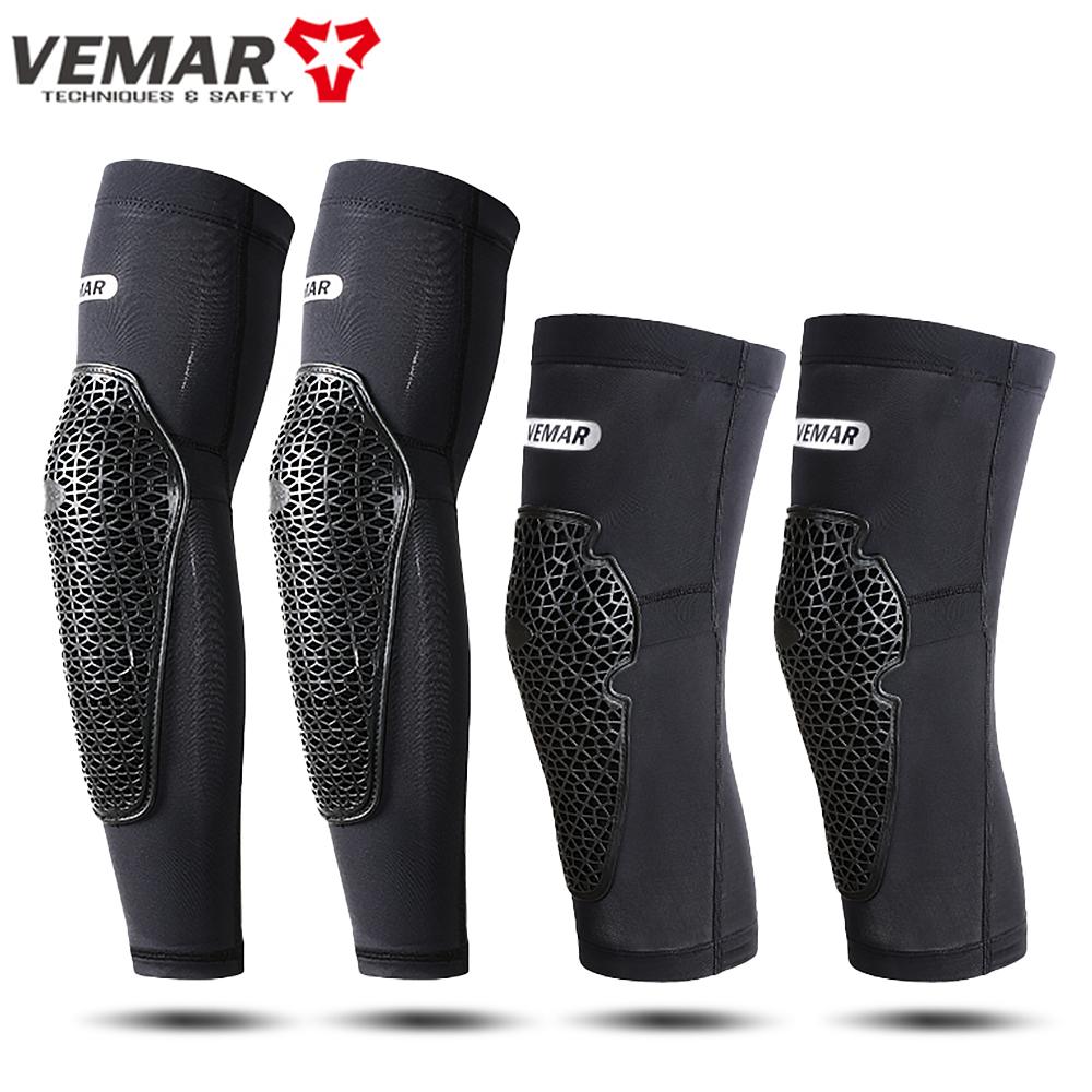 Summer Breathable Motorcycle Kneepads Men Quick-drying Motocross Elbowpads Anti-fall BMX DH ATV MTB Motorbike Protection Gear