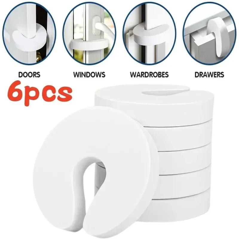 1/3/6Pcs Door Finger Pinch Guards Baby Proof Doors Slam Stopper Extra Soft Foam Protectors Child Safety Baby Safety Finger Protect