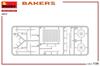 Miniart Scale Bakery Set with 2 Plastic MA38074 1/35 Figures, Model,