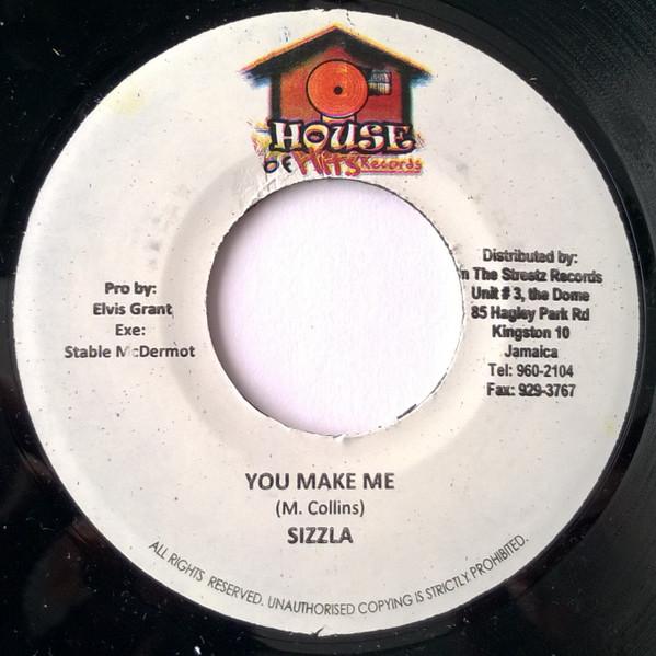 

7-дюймовая пластинка SIZZLA - You Make Me NONE House Of Hits R 2009 Ямайка Регги, Ска и Даб Б/У