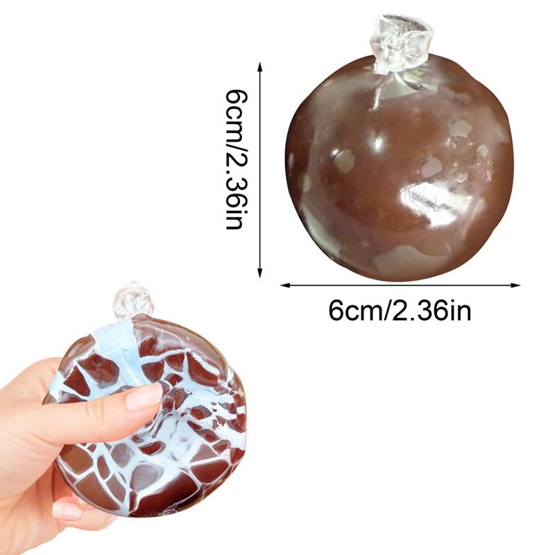 Squishy Stress Balls Slow Rebound Wax Skin Squeeze Toy for Kids Adult Quiet Sensory Fidget Toy Soothing Relieving Stress