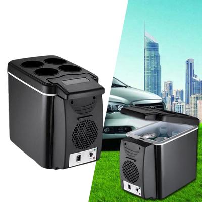 6L mini lednice do auta Lednička Elektrický mrazák pro RV člun Mini lednička Cestovní Camping Chladnička a teplejší lednička 6 litrů 6 plechovek